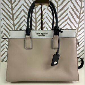 Kate Spade Cameron Medium Colorblock Satchel with Crossbody Strap